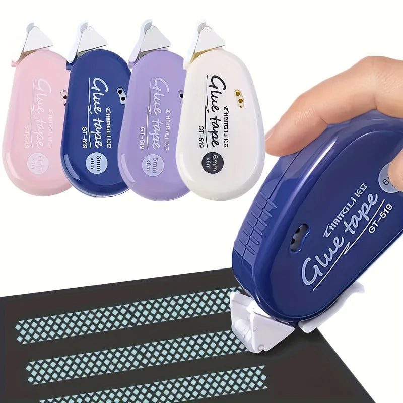 4pcsDouble Sided Adhesive Dots Glue Tape - Perfect For Scrapbooking Collage Photo  Journaling Crafts ，School Stationery Supplies