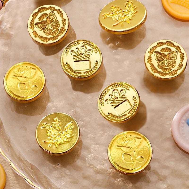 1Pc DIY Art Seal Head Wax Seal Stamp Head for Wood Stamp Kits Invitation Envelope Decorative for Packaging Scrapbooking